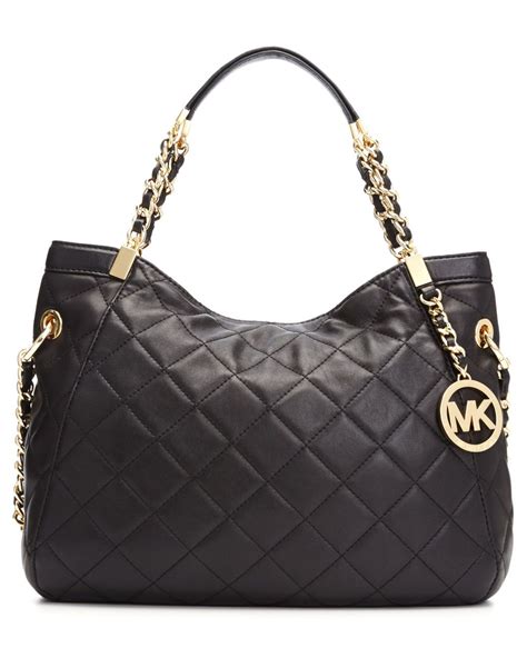 michael kors susannah quilted leather tote|Michael Kors medium tote.